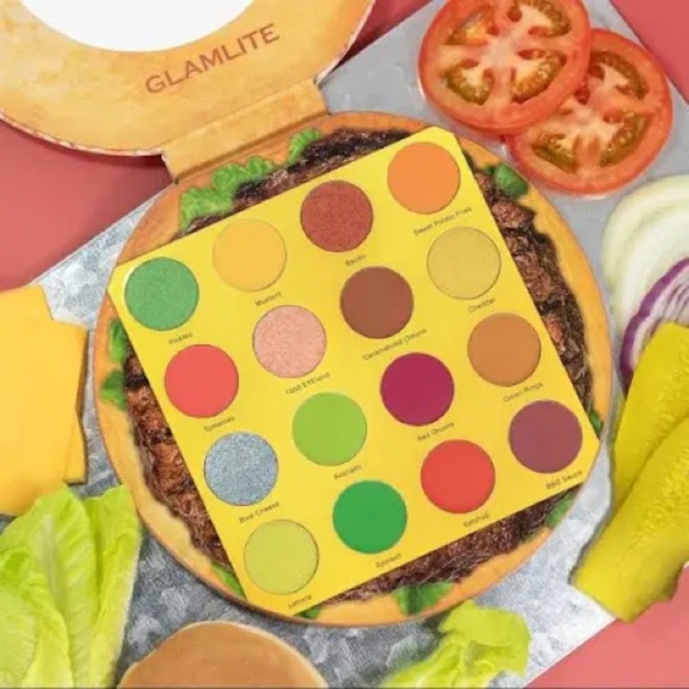 Burger Eyeshadow Palette by Glamlite - NEVER USED!!   makeup beauty palettes eye